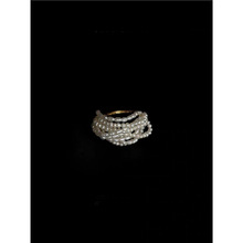 RORY法式手工编织多层珍珠叠戴戒指