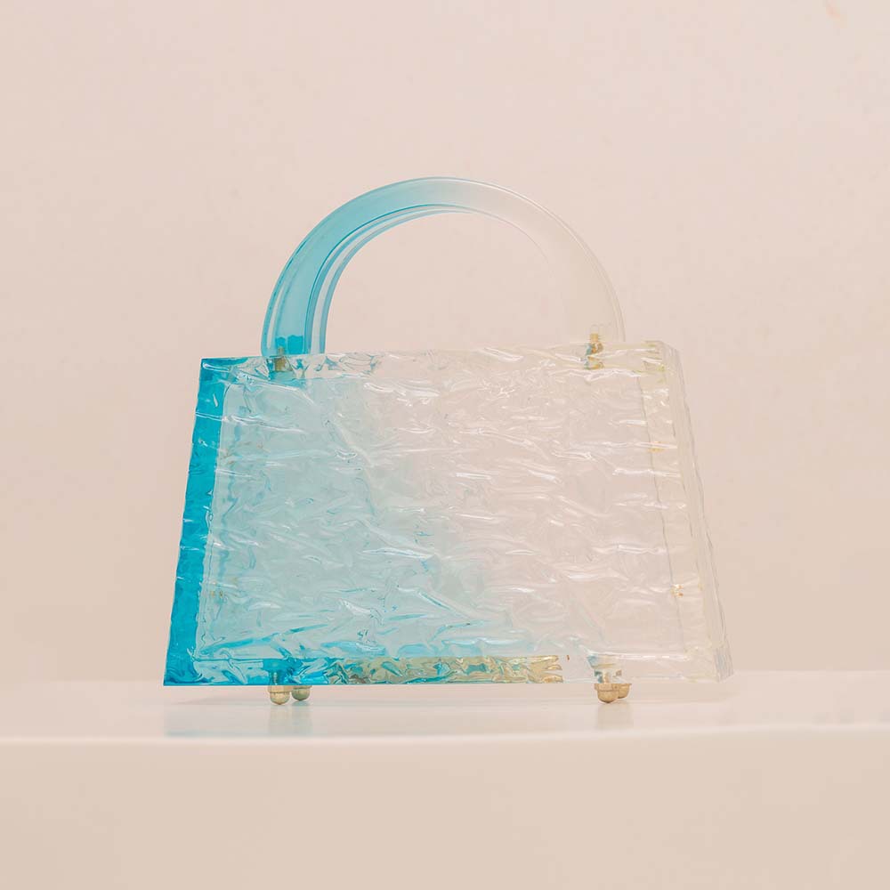 Transparente Acryl-Handtasche mit Blasenmuster für Damen – Elegante Abendclutch mit Magnetverschluss, minimalistische kleine quadratische Tasche für Alltagsoutfits_voghion.com