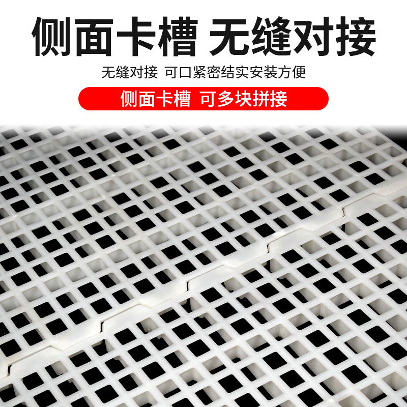 Tablero de la fuga de estiércol de pollo engrosada rejilla de fuga de estiércol de plástico para aves de corral