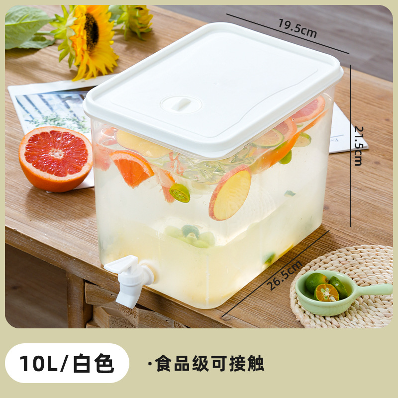 Refrigerador hogar hervidor de agua fría con grifo 3L capacidad limón fruta tetera bebida jugo tetera hervidor de agua fría