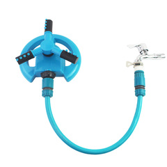 Blue disk sprinkler bridge maintenance spray garden automatic rotating lawn garden vegetable garden sprinkler set