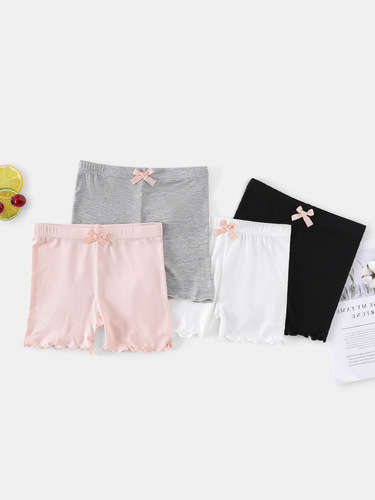 Girl's 3/4 Length Leggings Summer Modal Children's Anti-Slip Safe Pants Thin Student Shorts Dropshipping One Piece