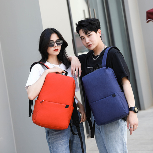 Backpack for men, simple and fashionable Backpack for girls, travel printed logo, Xiaomi colorful backpack for leisure
