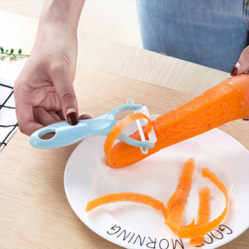 Peeling multiple packs]Peeler kitchen tool Paring knife Melon and fruit ceramics Peeling knife Frying knife Portable