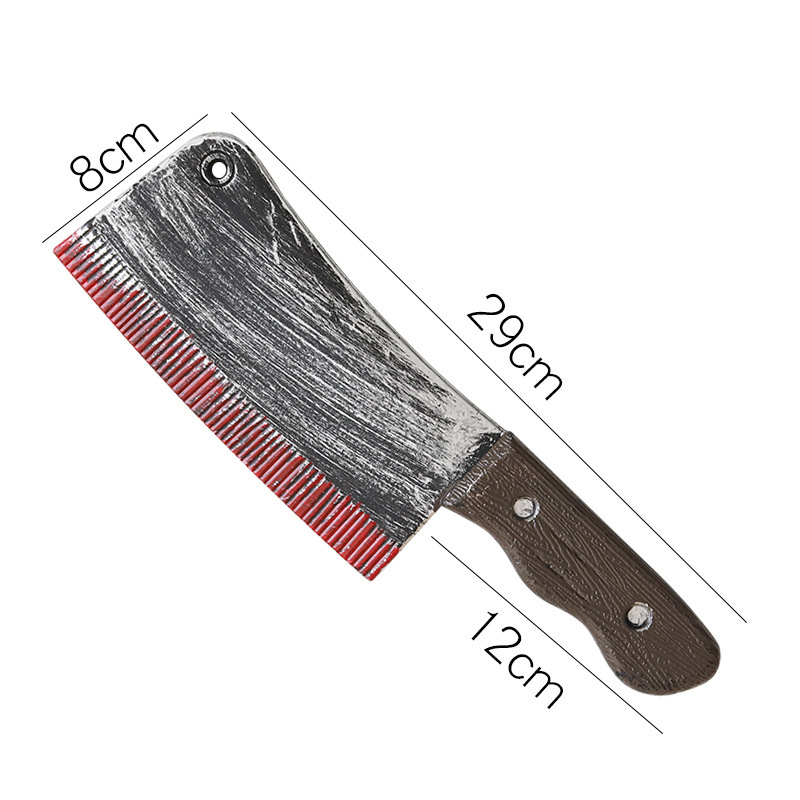 Cuchillo de Sangre de Simulación para Halloween de Plástico para Decoración y Cosplay