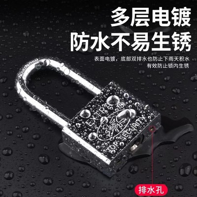 环牌30mm四方长短梁小挂锁仿不锈钢叶片锁单开通开挂锁上锁|ms