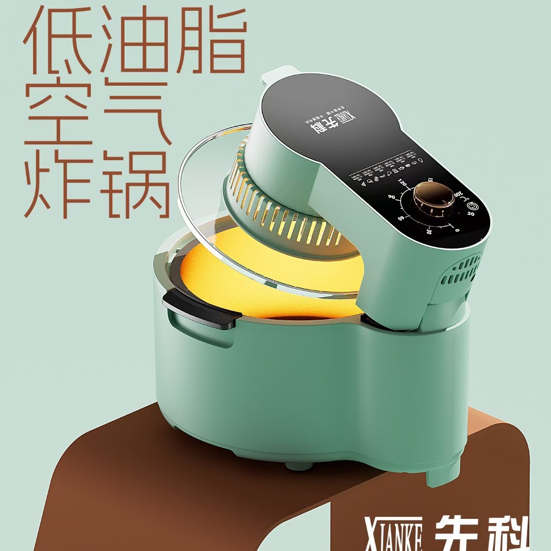 Xianke Household Large-Capacity Air Fryer Multi-Functional Oil-Free Electric Oven French Fries Machine Smart Electric Fryer Wholesale