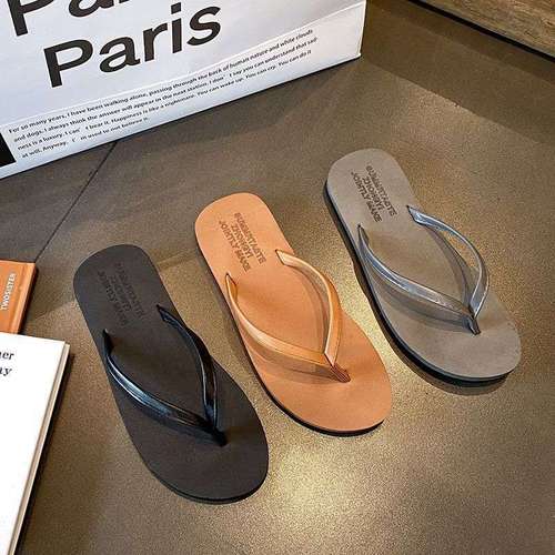 Summer Women's Flip-Flops: Casual Korean-Style Beach Sandals, Anti-Slip INS-Approved Outdoor Fashionable Open-Toe Slides