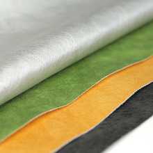 铮铭杜邦纸160g贴合水洗揉纹黑色复合无纺布纤维纸牛皮色手袋面料