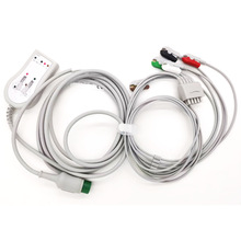 宝莱特原装分体5导夹子式A/Q/S/P M12系列心电监护仪导联线