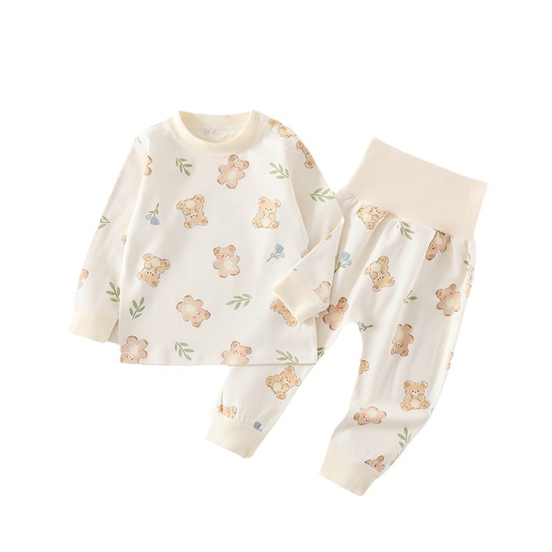 의 가을 옷 세트 클래스 2 가지 목적 크로 치 높은 허리 배꼽 보호 가을 옷과 바지  의 분할 세트 어린이 바디 레이어