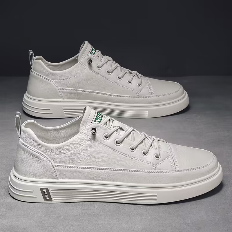 Zapatos de hombre de un pie 2024 nuevos zapatos blancos de verano para hombres zapatos de moda coreanos zapatos deportivos casuales de moda juvenil
