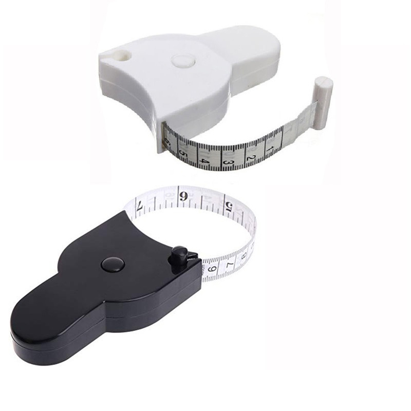 Factory Straight Torch Handle Waist Circumference Ruler Centimeter Inch Bmi Leather Tape Measure Can Be Printed with Logo