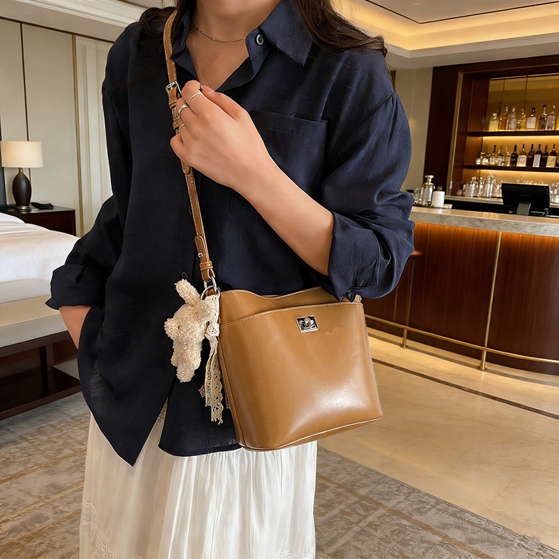 Borsa a secchiello vintage donna, elegante borsa a spalla_voghion.com