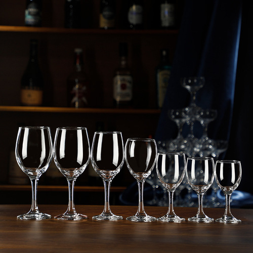 European red wine glass set, commercial glass goblet, creative wine glass, 6-piece red wine set for home use
