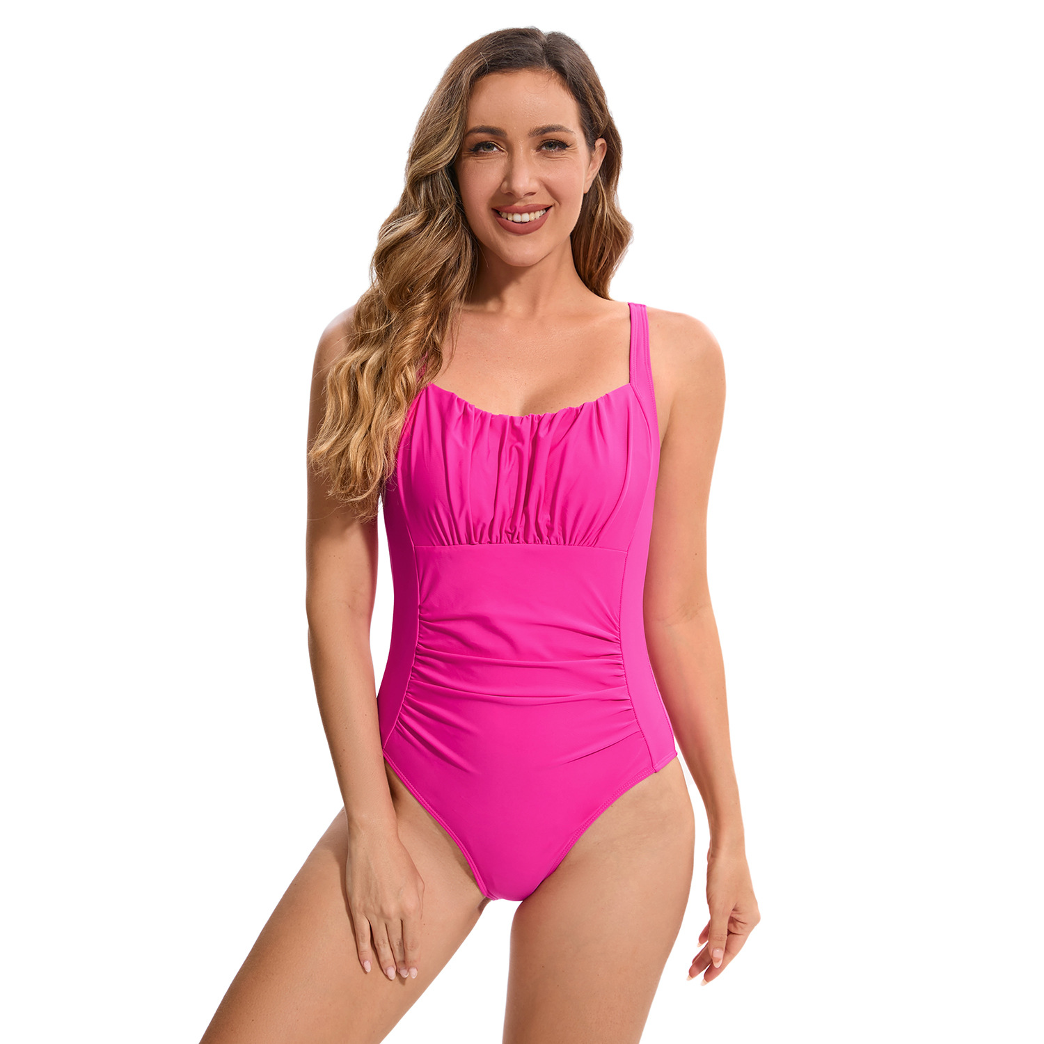 Nuevo bikini de comercio exterior transfronterizo europeo y americano sexy traje de baño de una pieza de color sólido femenino Amazon AliExpress traje de baño al por mayor