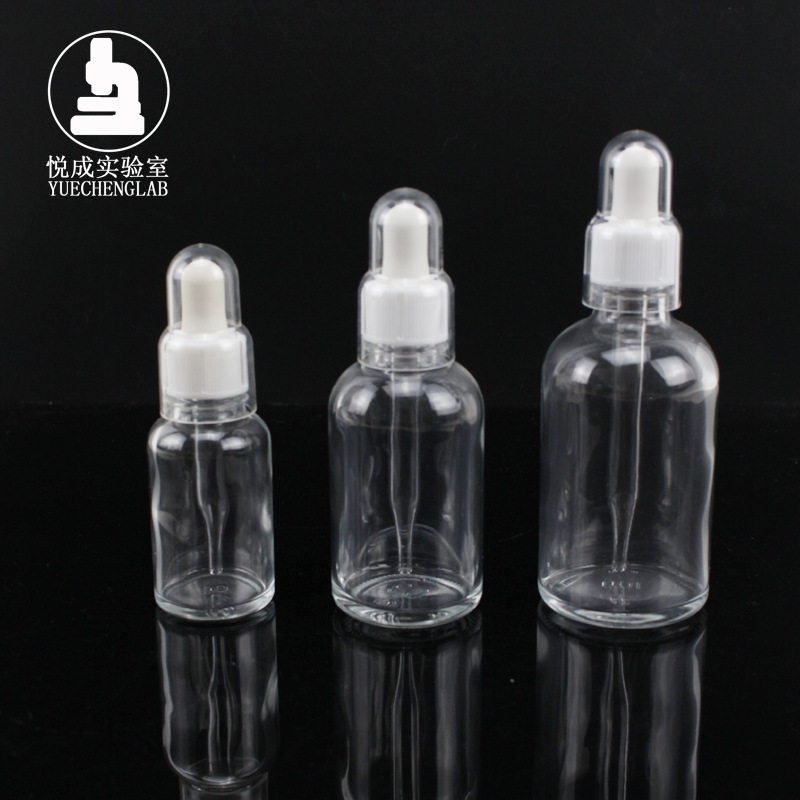 ASONE 化学实验玻璃白滴瓶 密封精油滴瓶60ml 日本螺口滴瓶透明色