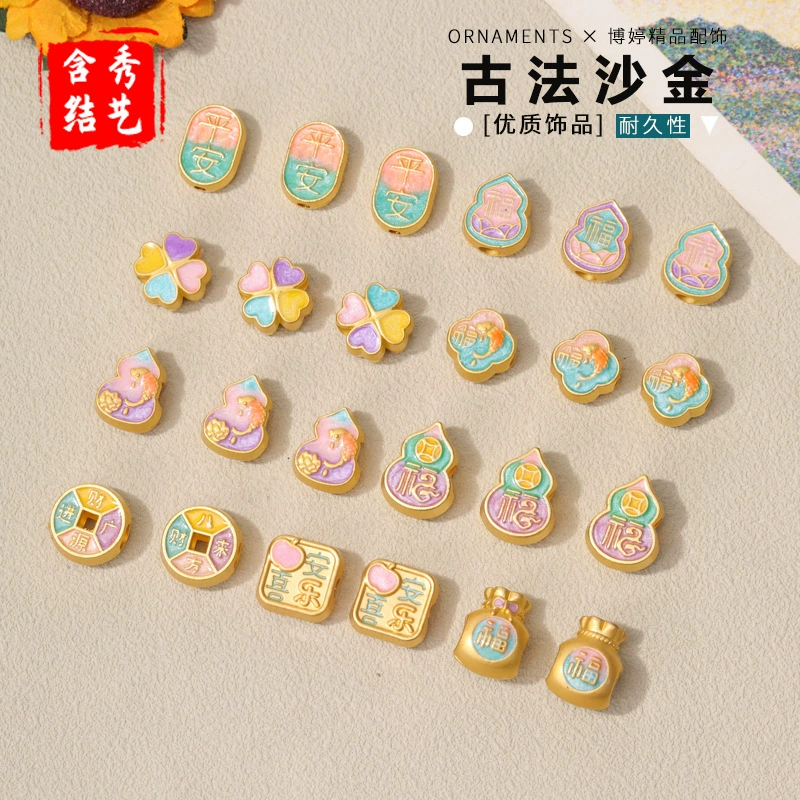 Древний французский песок золото капает масло во всех направлениях