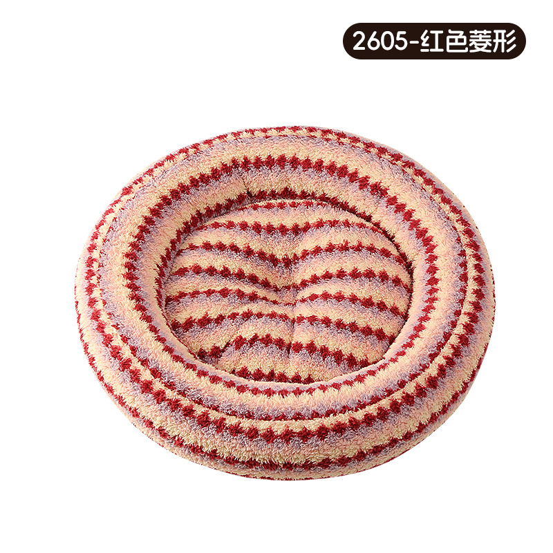 Round nest short hair-red diamond 2605 / Diameter 40cm