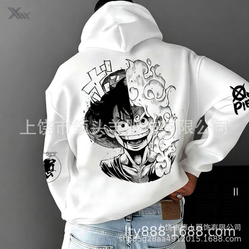 One Piece New Men's Autumn Hot-Selling Japanese Anime Trendy Casual Sports Hoodie One Piece New Men's Autumn Hot-Selling Japanese Anime Trendy Casual Sports Hoodie