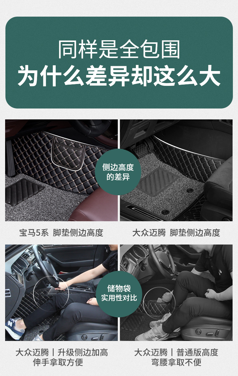 Car Floor Mat Single Piece Driver Side Silk Loop