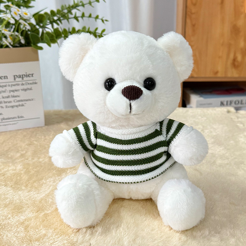 Suéter transfronterizo Teddy Bear muñecas muñecas juguetes de peluche actividad de publicidad LOGO impresión regalos de graduación escolar