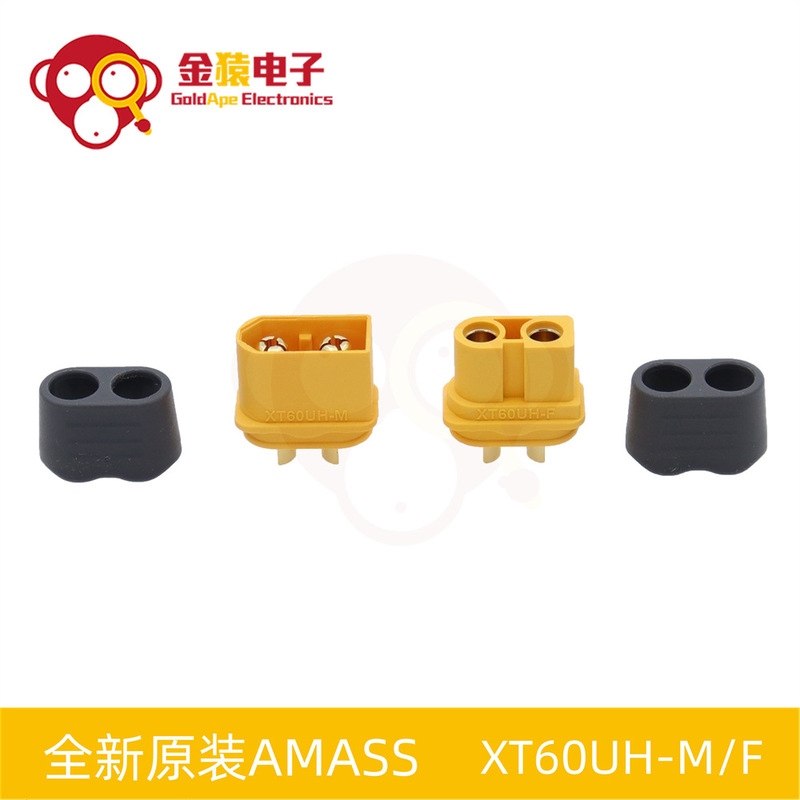 Brand New Original Amass Xt60Uh Plug with Sheath Version, Model Aircraft 3.5mm Gold-Plated Plug t Plug Connector Brand New Original Amass Xt60Uh Plug with Sheath Version, Model Aircraft 3.5mm Gold-Plated Plug t Plug Connector