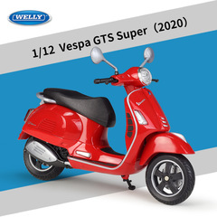 WELLY1:12Vespa GTS Super 2020 scooter simulation alloy finished model