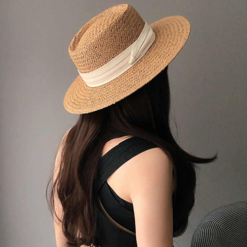 Solid Color Pattern Women's Retro Solid Color Straw Hat