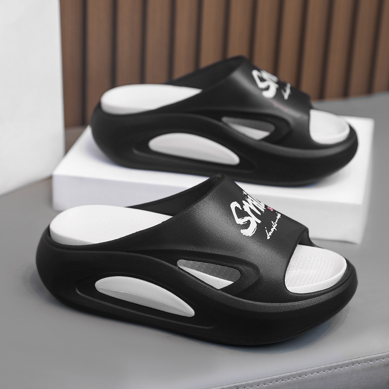 Verano EVA ligera y cómoda zapatillas de moda de mujer 5.0 pisar la mierda en el hogar al aire libre dos zapatillas antideslizantes