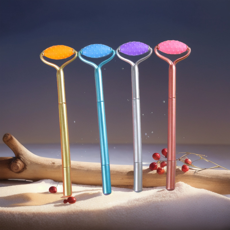 Pluma de gel de masaje de descompresión creativa pluma de modelado de diversión pluma de gel de galvanoplastia de color sólido pluma de agua de papelería de estudiante al por mayor