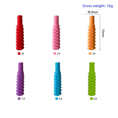 Necklace-style building blocks teether for babies, suitable for young infants, anti-chewing finger teether pendant for teething babies