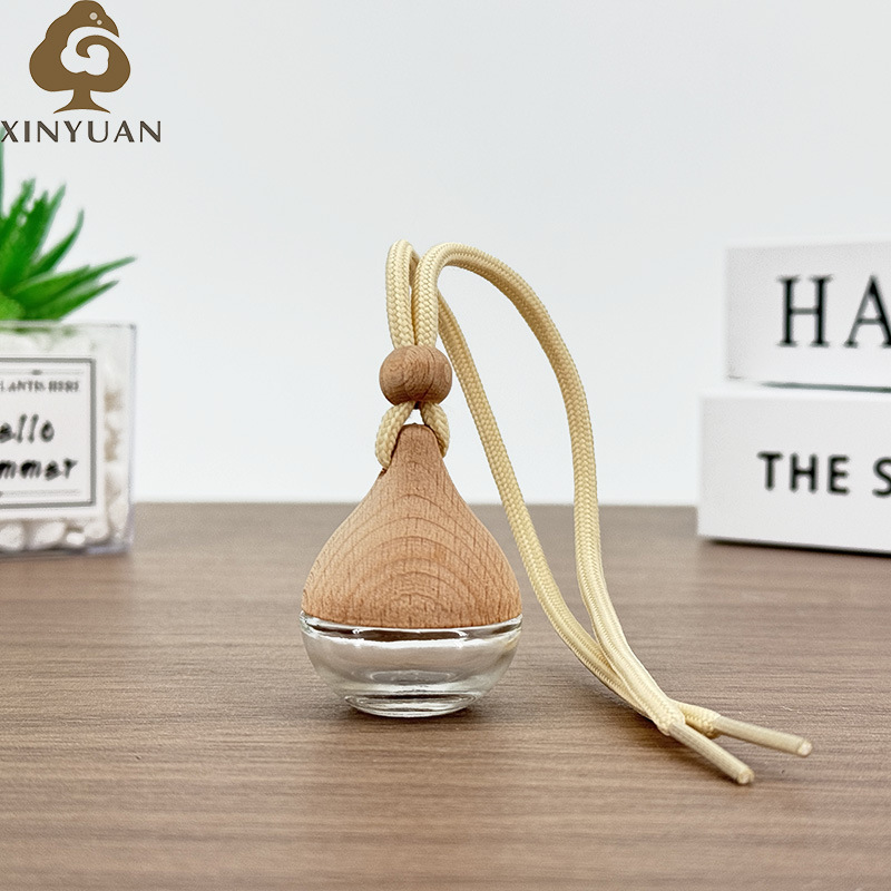 Water Drop Perfume Bottle Car Pendant Hanging Car Air Freshener Empty Bottle Cosmetic Bottle