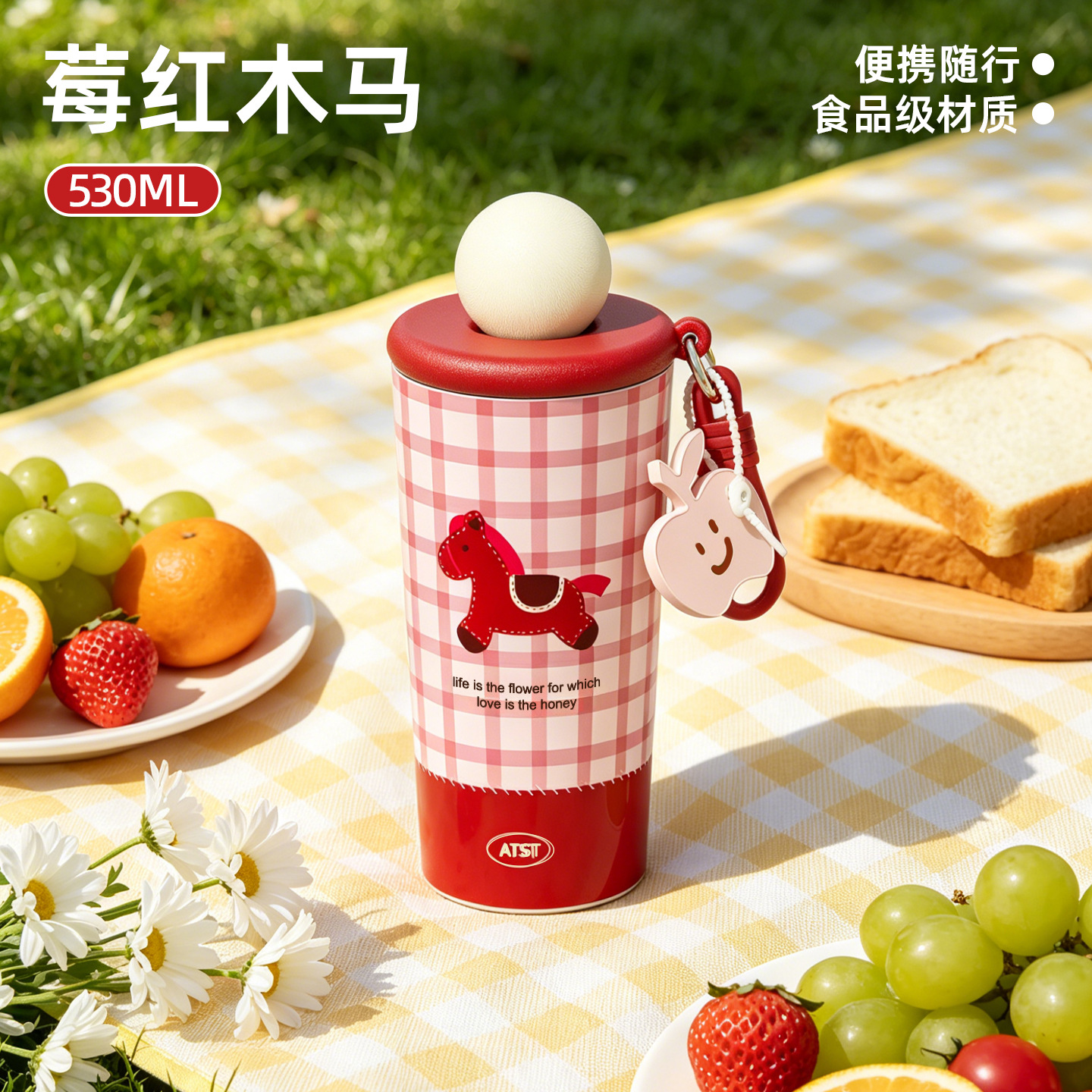 Taza de tarjeta de dibujos animados de manzana de alto valor facial de taza de agua de niñas lindas tazas de paja de té con filtro de acero inoxidable