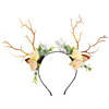 Christmas Mori female antlers hair hoop immortal festive jewelry elk hair clip plush hair card flower elves hair hoop