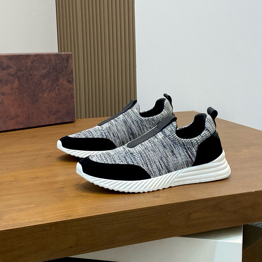 老马鞋店新款男士时尚休闲鞋百搭潮流真皮透气舒适运动鞋网布男鞋