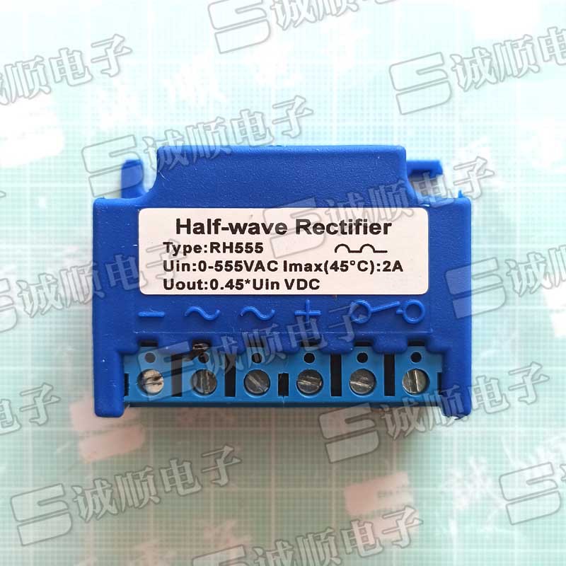 RH555 0-555 VAC 2A Half-wave Rectifier Uout 0.45 * Uin VDC