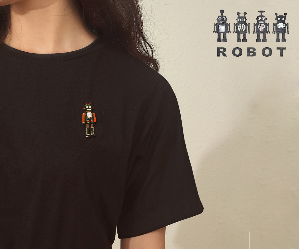 Retro Roboter Legierung Emaille Unisex Broschen display picture 7