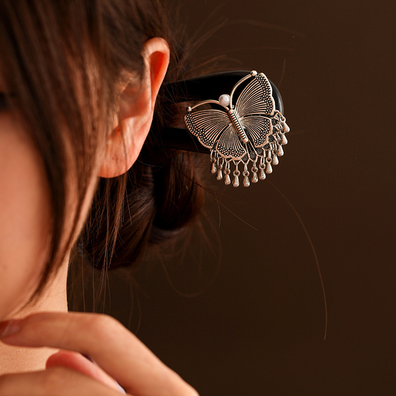 I14 U자형 백단비녀 15cm [티베트나비]