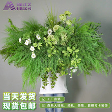 婚庆地排花成品发货森系仿真花排订婚宴迎宾挂花装饰婚礼布置排花