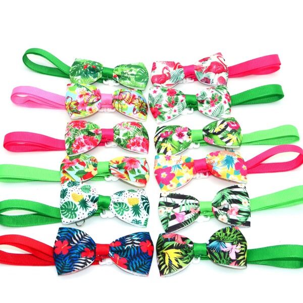 Tropical Rain Forest Shawai Wind Pet Terring Pet Bow Dogs and Cat…