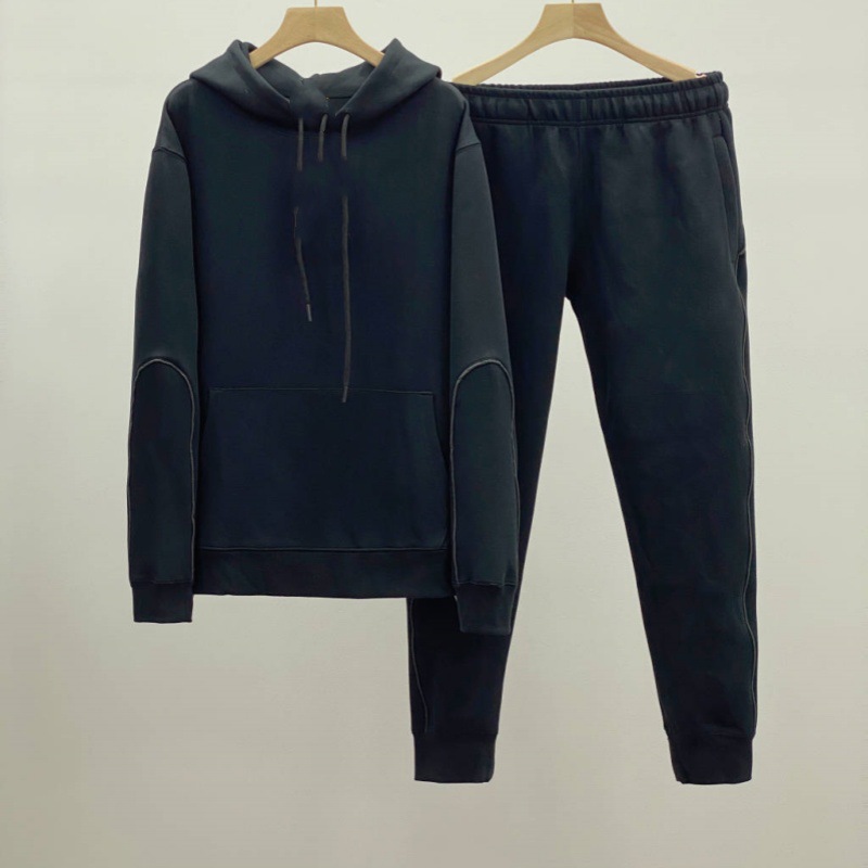 25 años de primavera y otoño deportes suéter con capucha suéter casual para hombre chaqueta con capucha pantalones reflectantes traje de pantalón