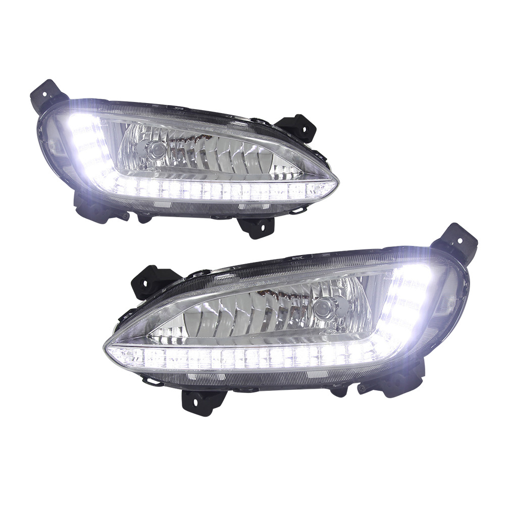 Para 2013 nuevo sundax45 luces de marcha diurna ix45 nuevo shengda día luces antiniebla