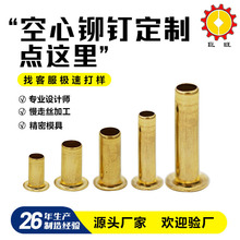 定制精密电子鸡眼通孔M0.8-M10管状铆钉不锈钢空心钉铁空心铜质