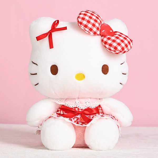 【30cm】Strawberry red kt cat doll