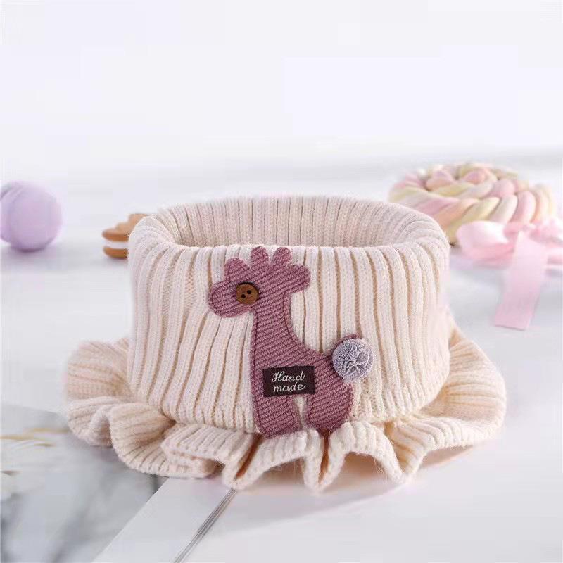 Baby and Kidsren's Scarf for Women in Autumn and Winter Korean Style Girls' Thickeneded Knitted Wool Neck Scarf Baby Girl's Warm Scarf