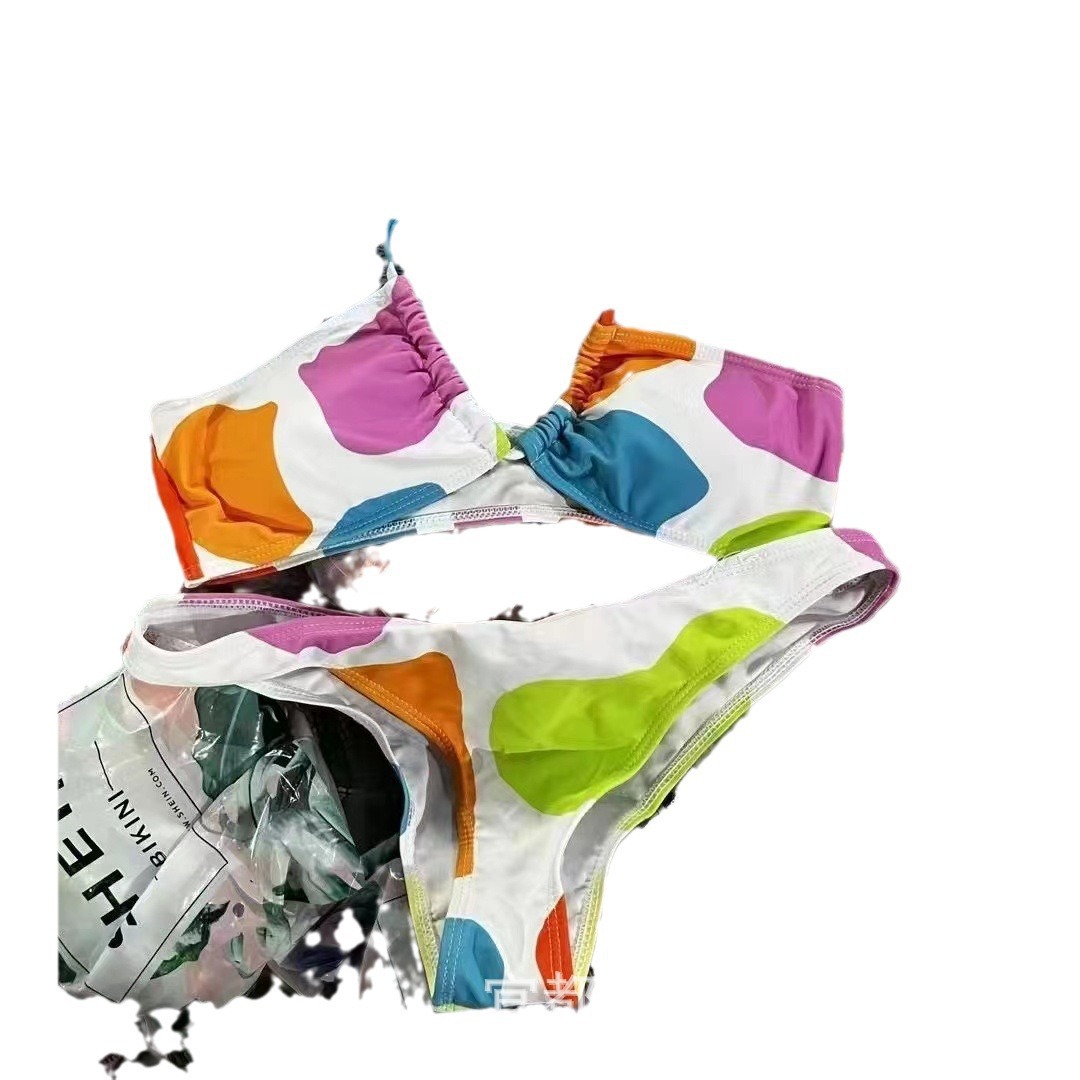 Transfronterizos Amazon Shein split bikini de dos piezas traje de baño de moda sexy stock al por mayor