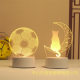 New 3d night light creative atmosphere light cartoon led table lamp gift acrylic lamp cross-border usb Christmas gift