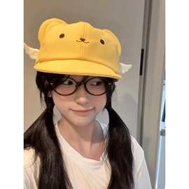 可爱小可翅膀棒球帽软顶鸭舌帽小红书同款学生刺绣百变小樱少女樱