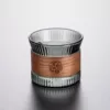150ml tobacco gray vertical cup with wooden slices